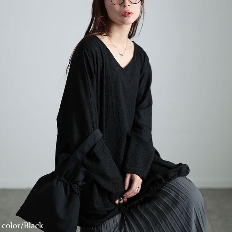 ブラック | 大きいサイズ レディース チュニック | GOLDJAPAN　大きいサイズ専門店