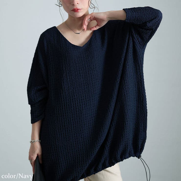 ネイビー | 大きいサイズ レディース チュニック | GOLDJAPAN　大きいサイズ専門店