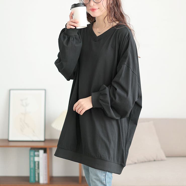 ブラック | 大きいサイズ レディース チュニック | GOLDJAPAN　大きいサイズ専門店