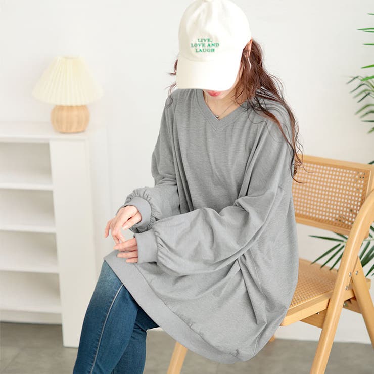 杢グレー | 大きいサイズ レディース チュニック | GOLDJAPAN　大きいサイズ専門店