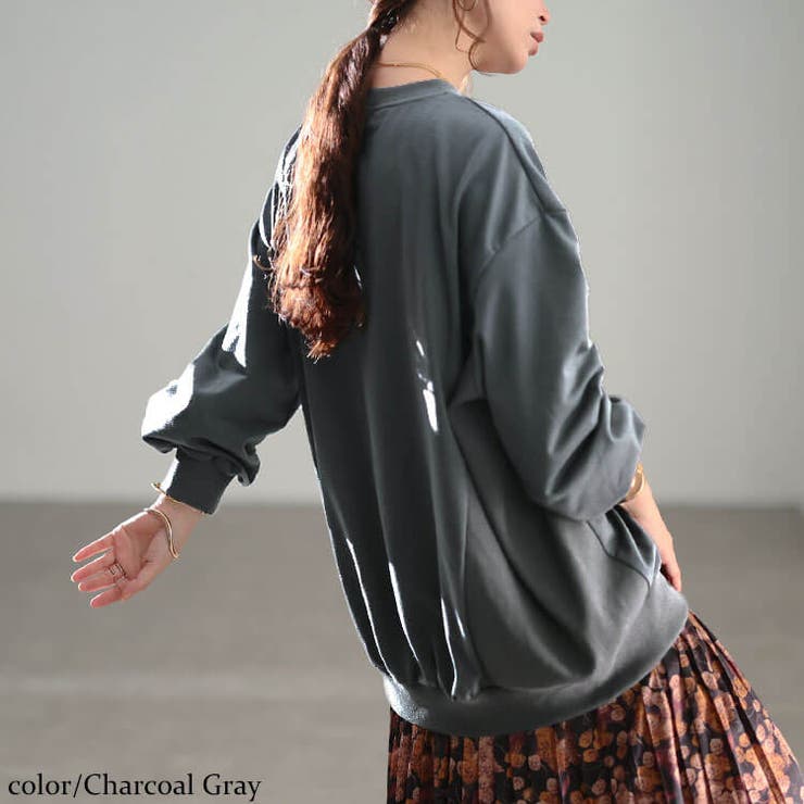チャコールグレー | 大きいサイズ レディース トップス | GOLDJAPAN　大きいサイズ専門店