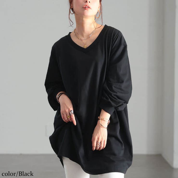 ブラック | 大きいサイズ レディース チュニック | GOLDJAPAN　大きいサイズ専門店