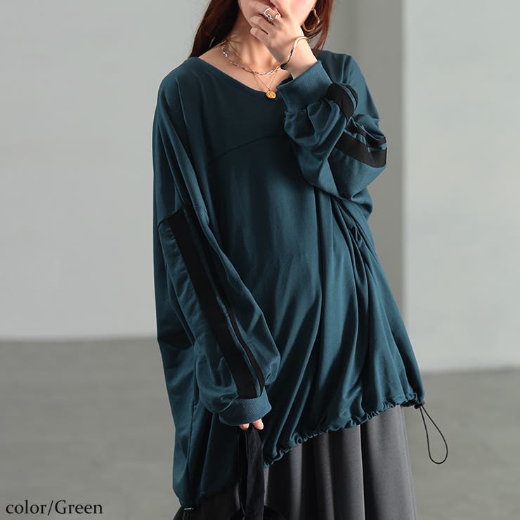 グリーン | 大きいサイズ レディース チュニック | GOLDJAPAN　大きいサイズ専門店