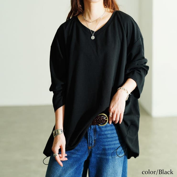 ブラック | 大きいサイズ レディース チュニック | GOLDJAPAN　大きいサイズ専門店