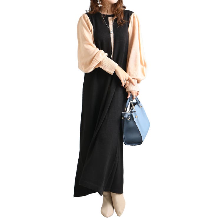 ブラック | 大きいサイズ レディース ワンピース | GOLDJAPAN　大きいサイズ専門店