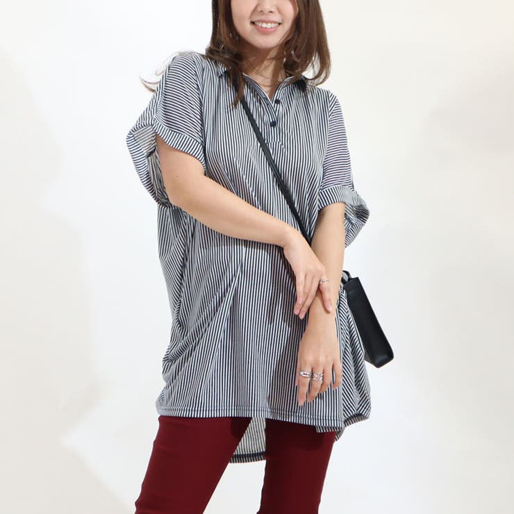 ネイビー | 大きいサイズ レディース トップス | GOLDJAPAN　大きいサイズ専門店