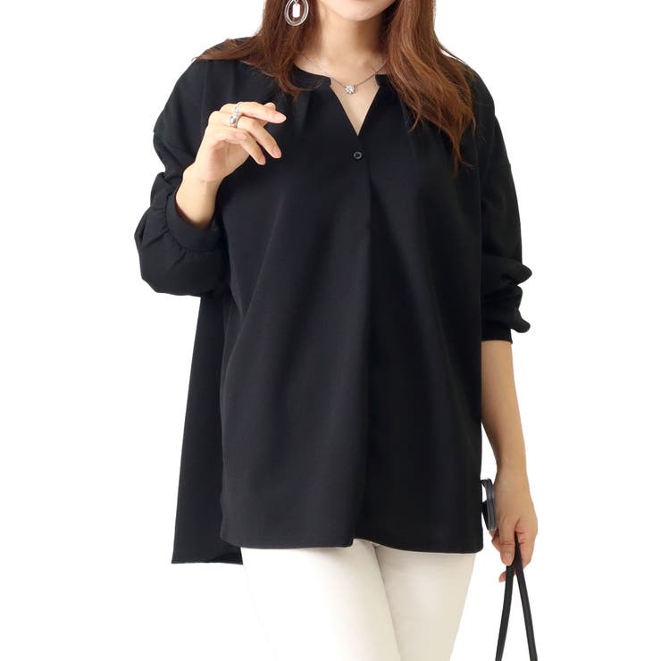 ブラック | 大きいサイズ レディース トップス | GOLDJAPAN　大きいサイズ専門店