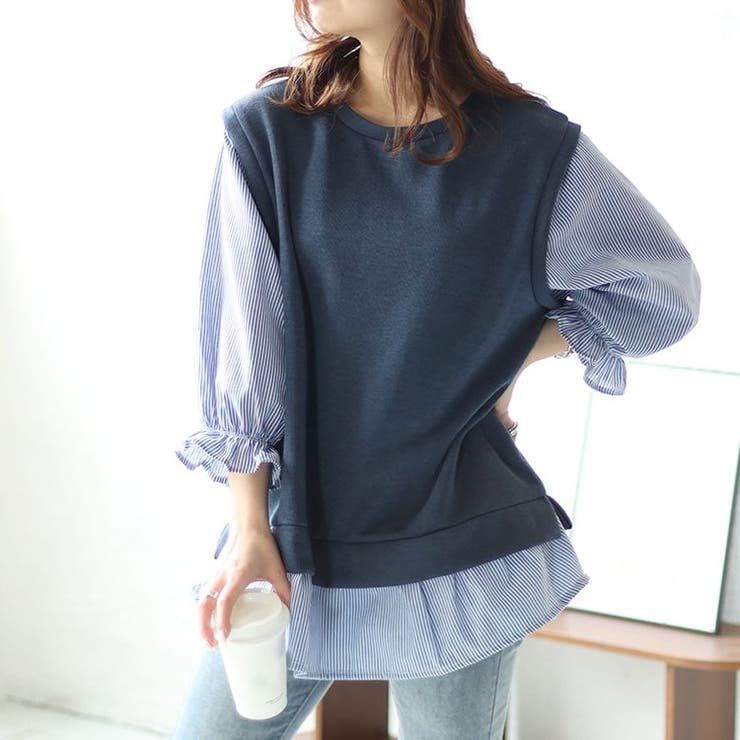 ネイビー | 大きいサイズ レディース トップス | GOLDJAPAN　大きいサイズ専門店
