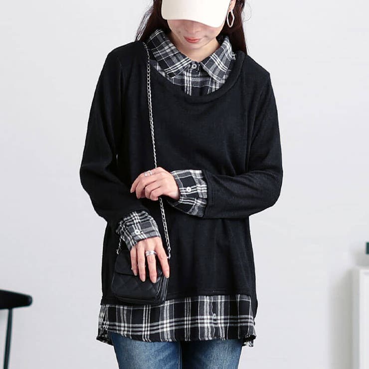 ブラック | 大きいサイズレディース トップス シャツ | GOLDJAPAN　大きいサイズ専門店