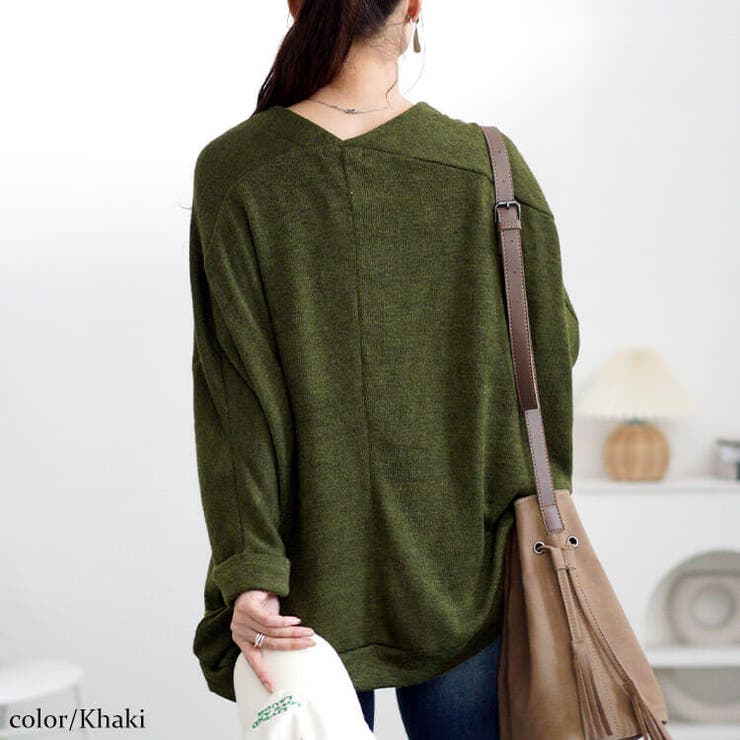 カーキ | 大きいサイズレディース トップス カットソー | GOLDJAPAN　大きいサイズ専門店