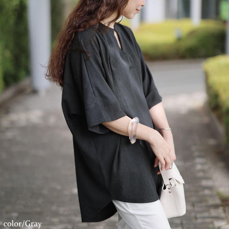 グレー | 大きいサイズ レディース チュニック | GOLDJAPAN　大きいサイズ専門店
