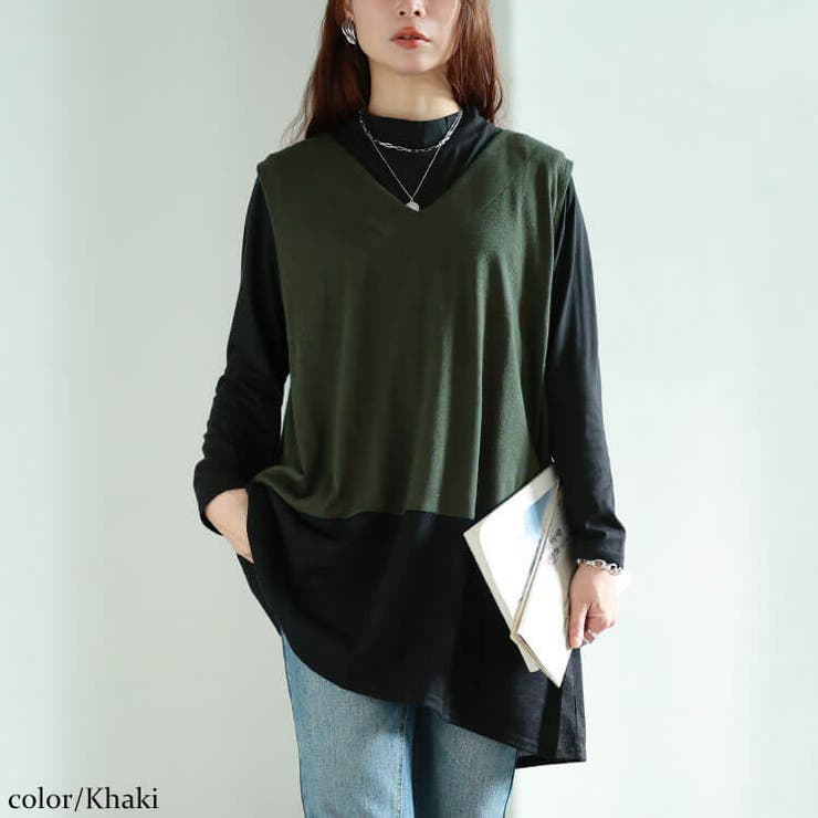 カーキ | 大きいサイズ レディース トップス | GOLDJAPAN　大きいサイズ専門店