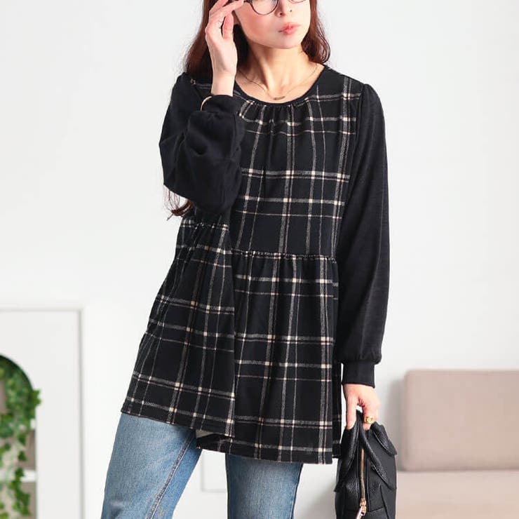 ブラック | 大きいサイズ レディース チュニック | GOLDJAPAN　大きいサイズ専門店