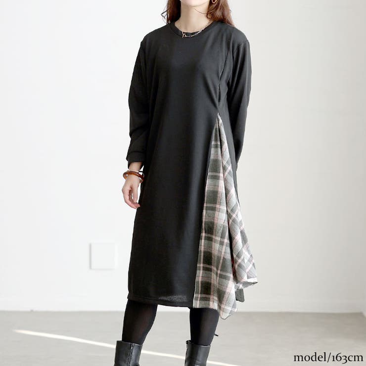 ブラック | 大きいサイズ レディース ワンピース | GOLDJAPAN　大きいサイズ専門店