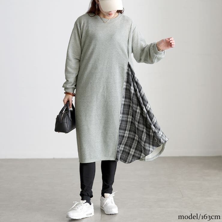 グレー | 大きいサイズ レディース ワンピース | GOLDJAPAN　大きいサイズ専門店