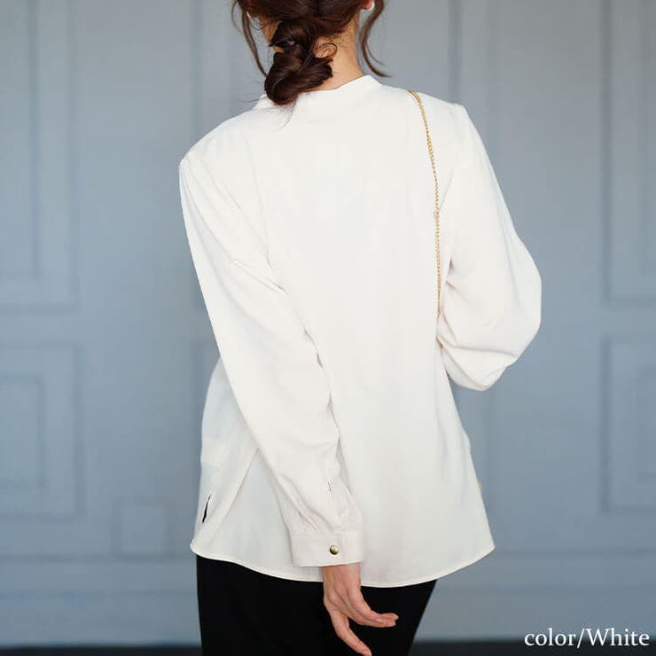 ホワイト | 大きいサイズレディース トップス ブラウス | GOLDJAPAN　大きいサイズ専門店