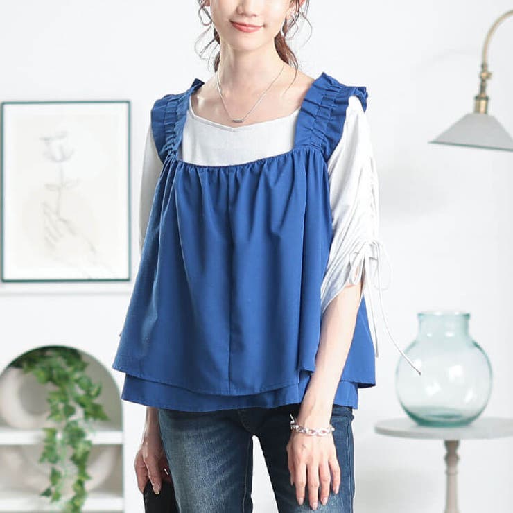 ブルー | 大きいサイズ レディース トップス | GOLDJAPAN　大きいサイズ専門店
