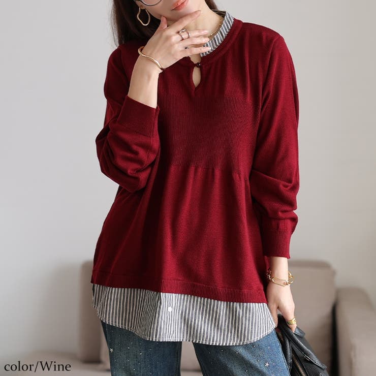 ワイン | 大きいサイズ レディース トップス | GOLDJAPAN　大きいサイズ専門店