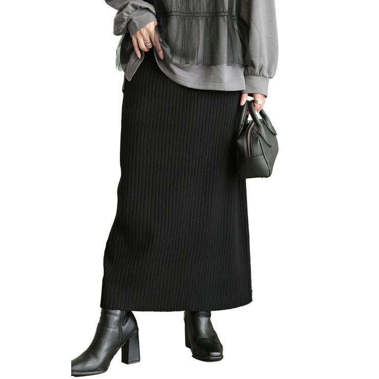 ブラック | 大きいサイズ レディース スカート | GOLDJAPAN　大きいサイズ専門店