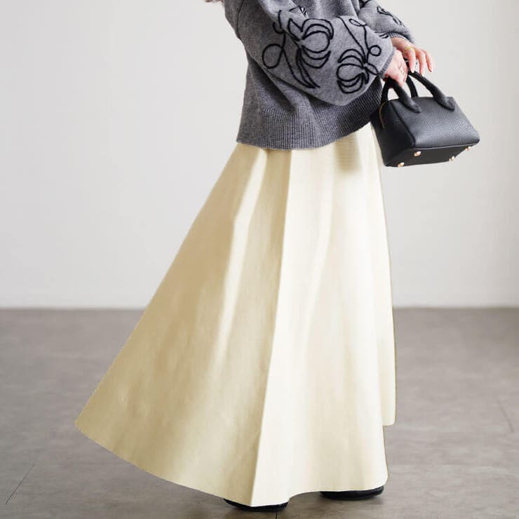 オフホワイト | 大きいサイズ レディース スカート | GOLDJAPAN　大きいサイズ専門店