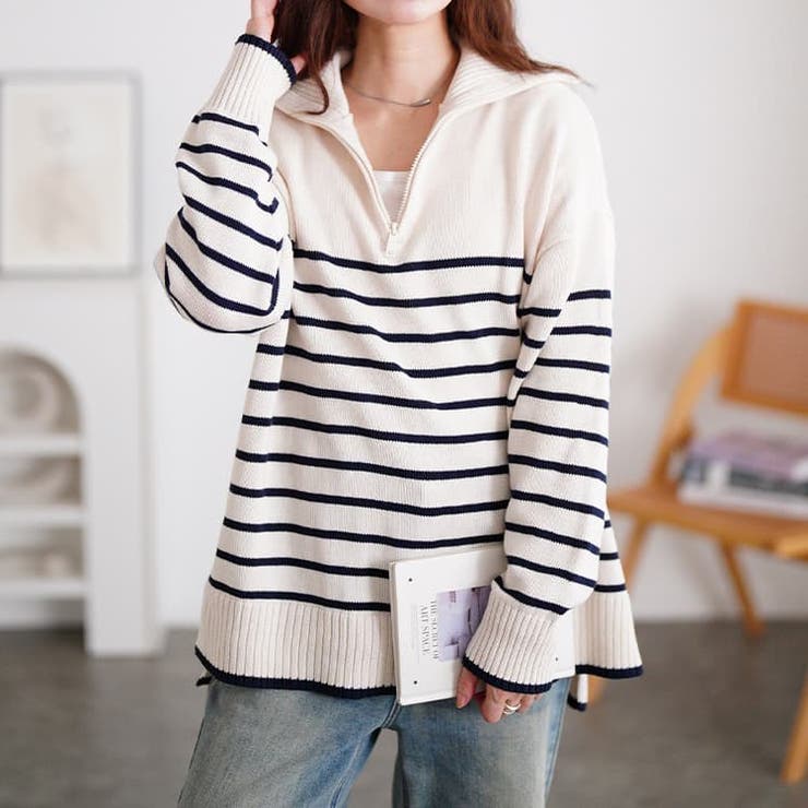 アイボリー | 大きいサイズレディース トップス ニット | GOLDJAPAN　大きいサイズ専門店