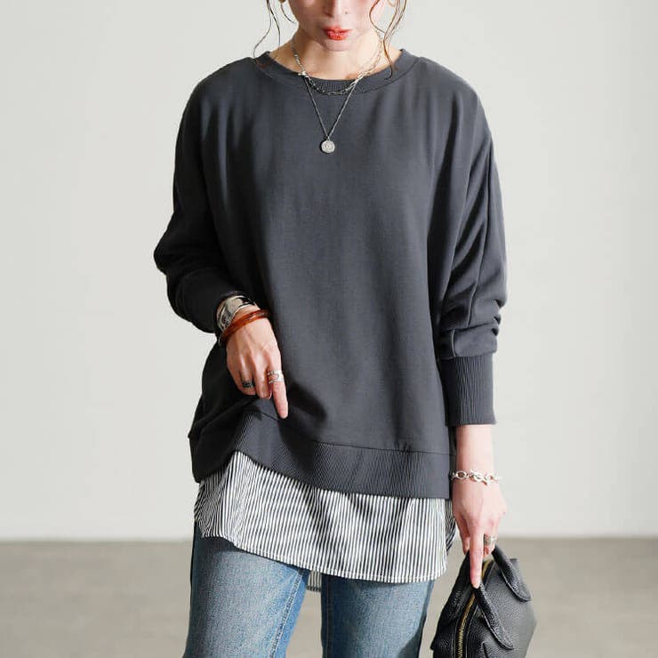 チャコール | 大きいサイズ レディース トップス | GOLDJAPAN 大きいサイズ専門店