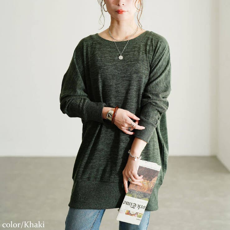 カーキ | 大きいサイズ レディース チュニック | GOLDJAPAN　大きいサイズ専門店