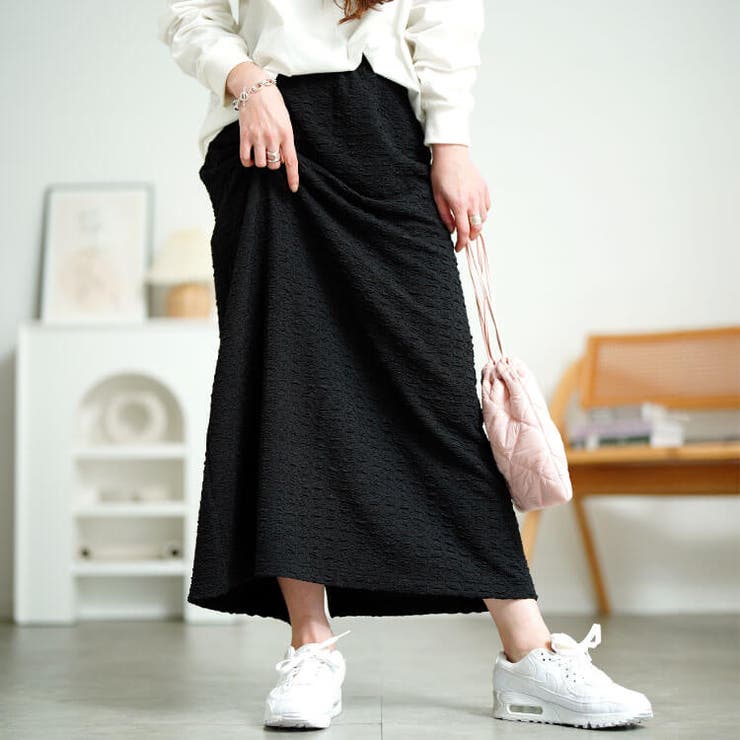 ブラック | 大きいサイズレディース スカート ボトムス | GOLDJAPAN　大きいサイズ専門店