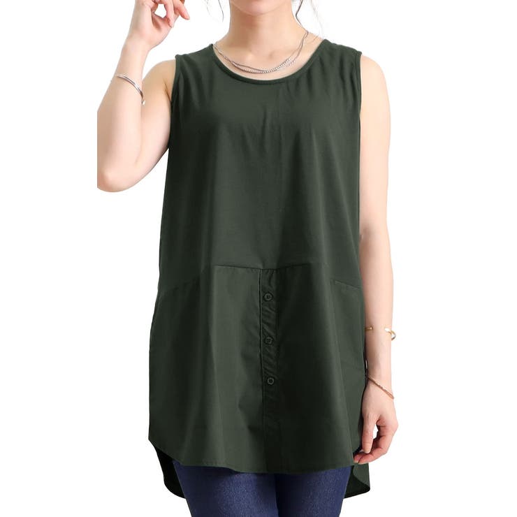 カーキ | 大きいサイズ レディース トップス | GOLDJAPAN　大きいサイズ専門店