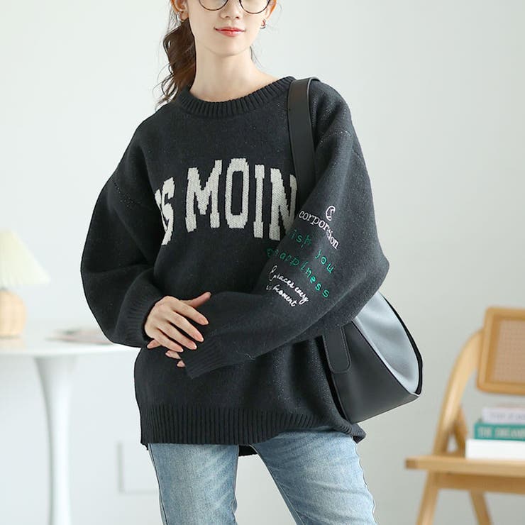 ブラック | 大きいサイズレディース トップス ニット | GOLDJAPAN　大きいサイズ専門店