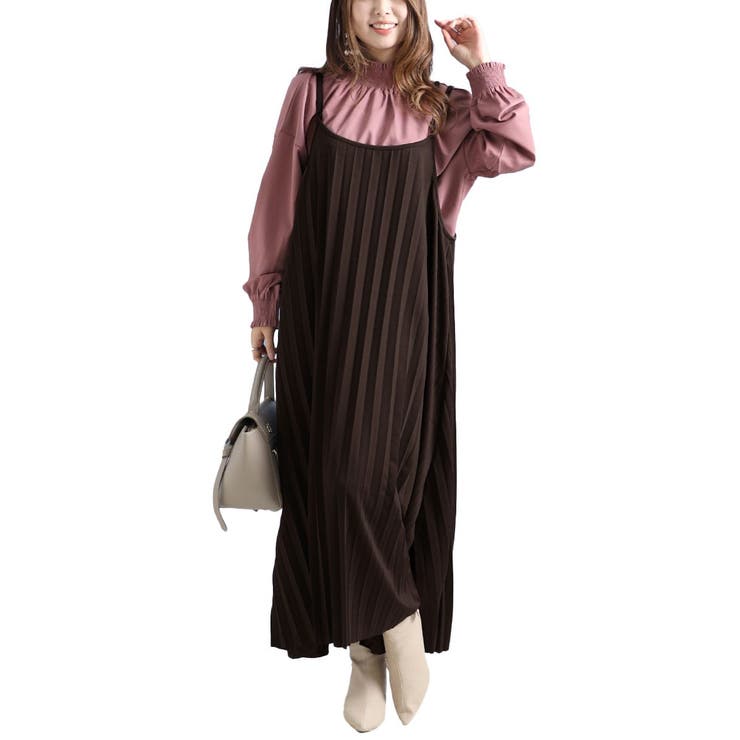 ブラウン | 大きいサイズ レディース ワンピース | GOLDJAPAN　大きいサイズ専門店