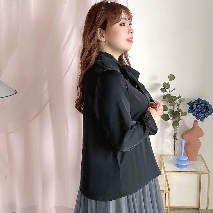 ブラック | 大きいサイズ レディース トップス | GOLDJAPAN　大きいサイズ専門店