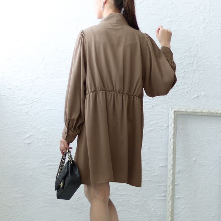 グレージュ | 大きいサイズ レディース ワンピース | GOLDJAPAN　大きいサイズ専門店