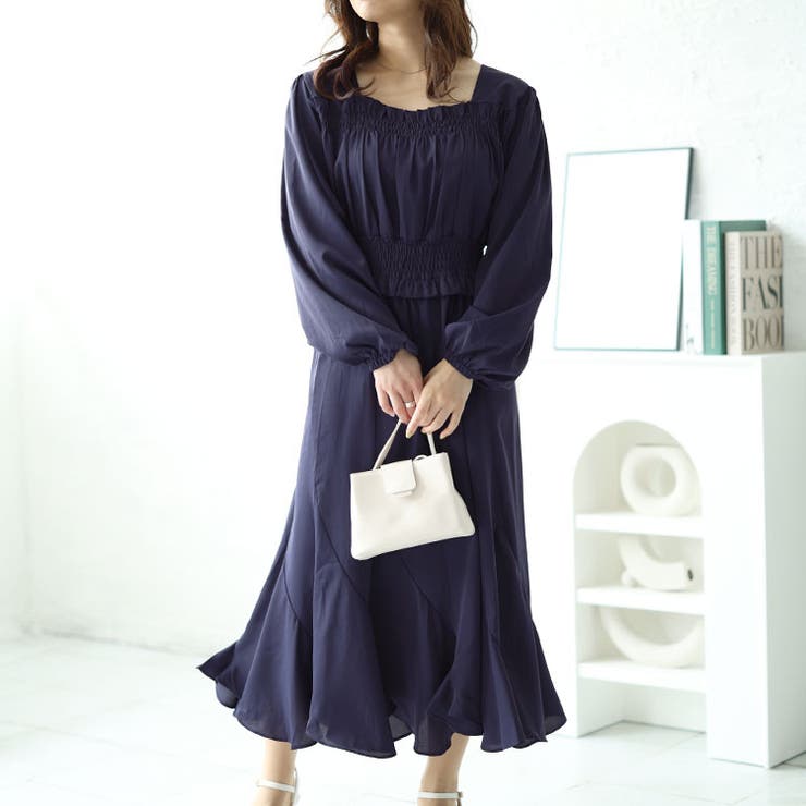 ネイビー | 大きいサイズ レディース ワンピース | GOLDJAPAN 大きいサイズ専門店