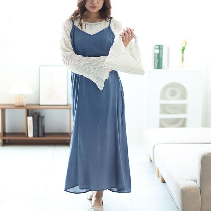 ブルー | 大きいサイズ レディース ワンピース | GOLDJAPAN　大きいサイズ専門店