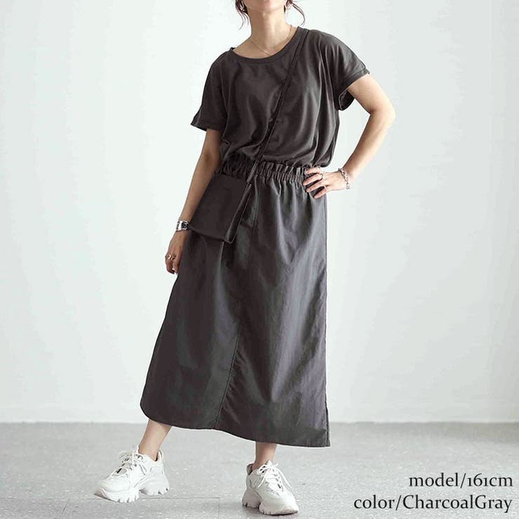 チャコールグレー | 大きいサイズ レディース ワンピース | GOLDJAPAN　大きいサイズ専門店