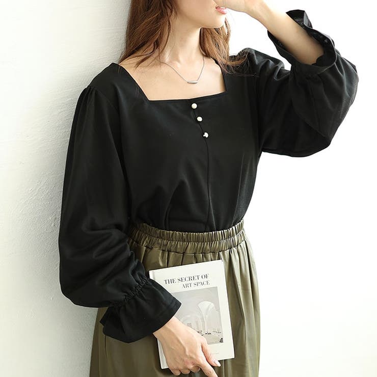 ブラック | 大きいサイズレディース トップス カットソー | GOLDJAPAN　大きいサイズ専門店