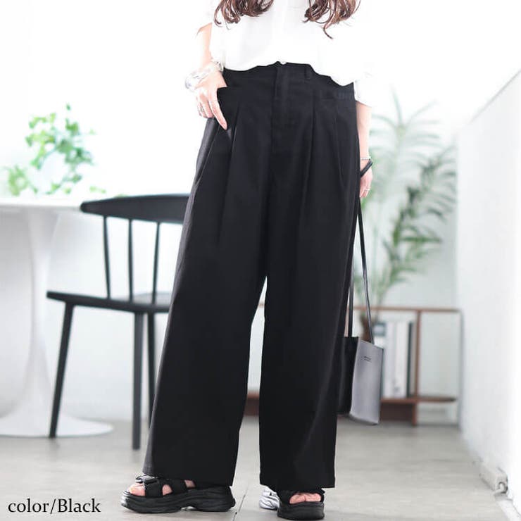 ブラック | 大きいサイズ レディース パンツ | GOLDJAPAN　大きいサイズ専門店