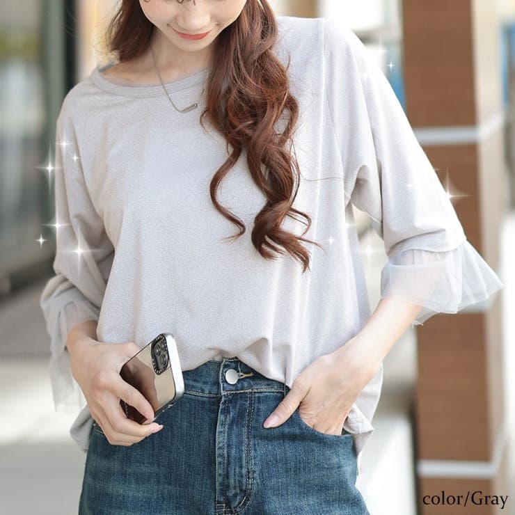 グレー | 大きいサイズ レディース トップス | GOLDJAPAN　大きいサイズ専門店