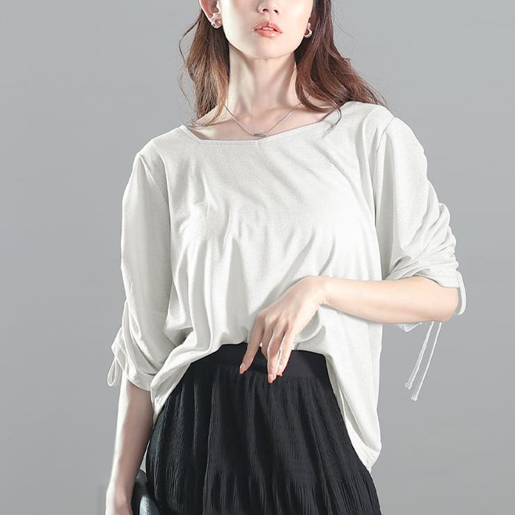 オフホワイト | 大きいサイズ レディース トップス | GOLDJAPAN　大きいサイズ専門店