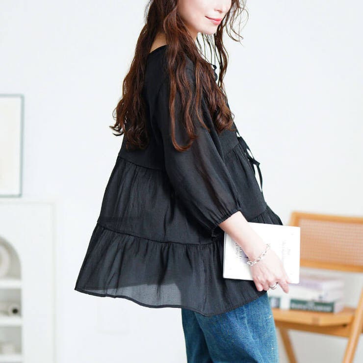 ブラック | 大きいサイズ レディース チュニック | GOLDJAPAN　大きいサイズ専門店