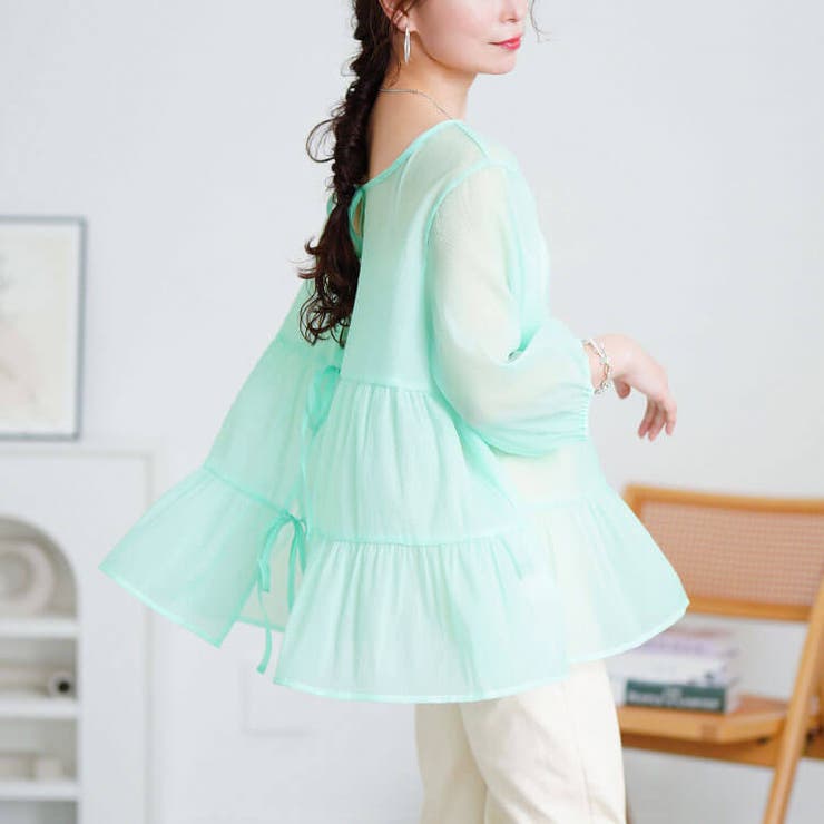 グリーン | 大きいサイズ レディース チュニック | GOLDJAPAN　大きいサイズ専門店