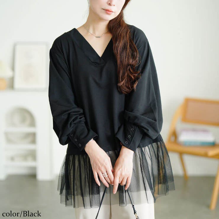 ブラック | 大きいサイズ レディース トップス | GOLDJAPAN　大きいサイズ専門店