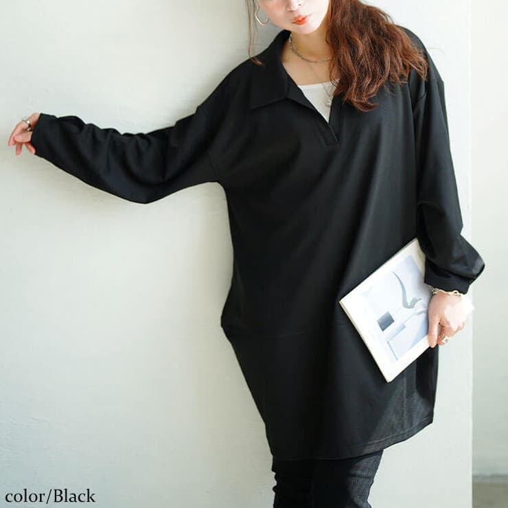 ブラック | 大きいサイズ レディース チュニック | GOLDJAPAN　大きいサイズ専門店
