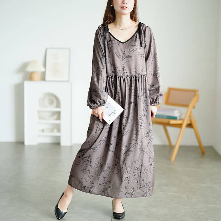 ブラウン | 大きいサイズ レディース ワンピース | GOLDJAPAN　大きいサイズ専門店