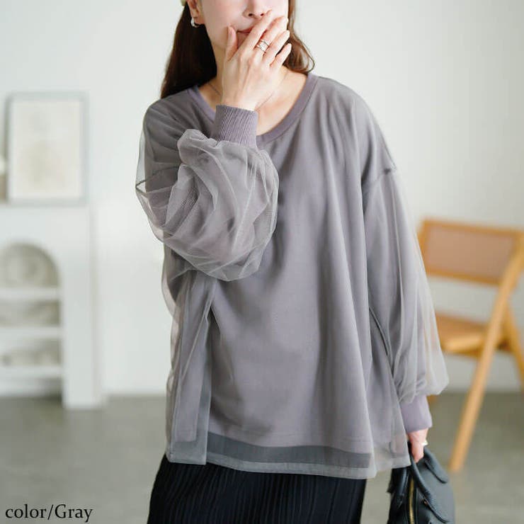 グレー | 大きいサイズ レディース トップス | GOLDJAPAN　大きいサイズ専門店