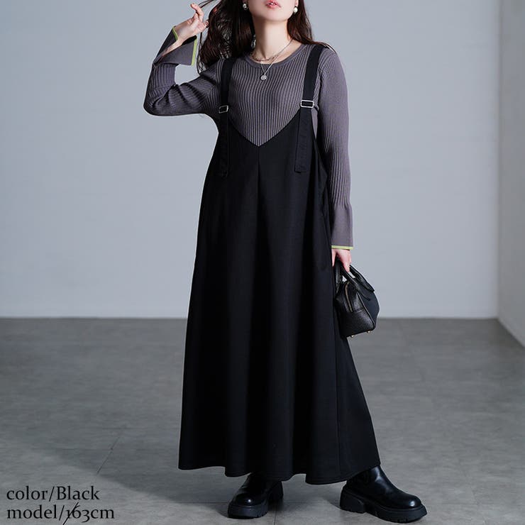 ブラック | 大きいサイズ レディース ワンピース | GOLDJAPAN　大きいサイズ専門店