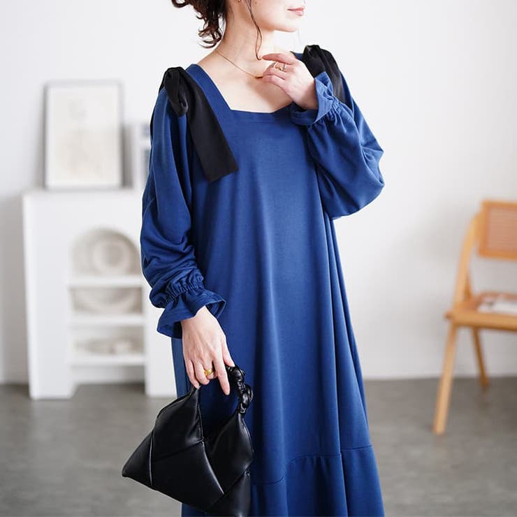 ブルー | 大きいサイズ レディース ワンピース | GOLDJAPAN　大きいサイズ専門店