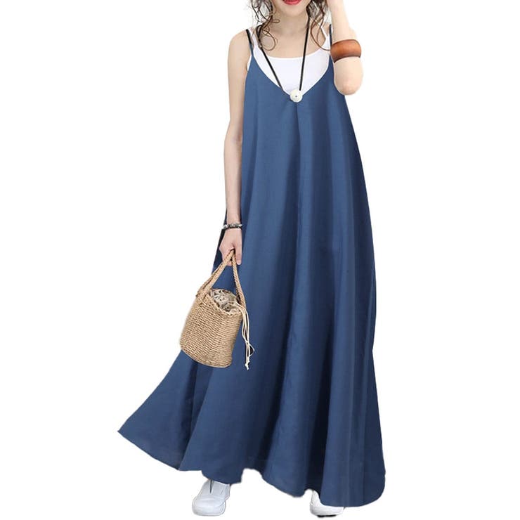 ブルー | 大きいサイズ レディース ワンピース | GOLDJAPAN　大きいサイズ専門店