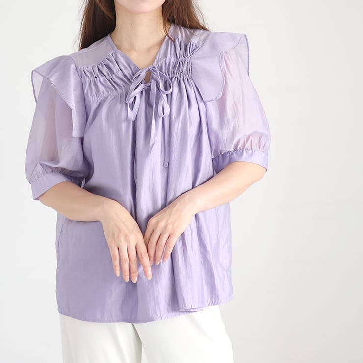 パープル | 大きいサイズ レディース トップス | GOLDJAPAN　大きいサイズ専門店